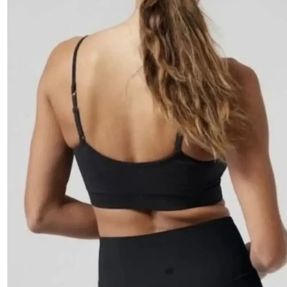 Athleta NWT Black Renew Compression Support Low Impact Sports Bra XS D-DD
